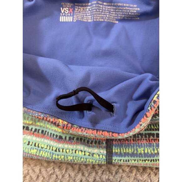 Knockout By Victorias Secret VSX Sport Multicolor Striped Leggings Size Small - Picture 4 of 5